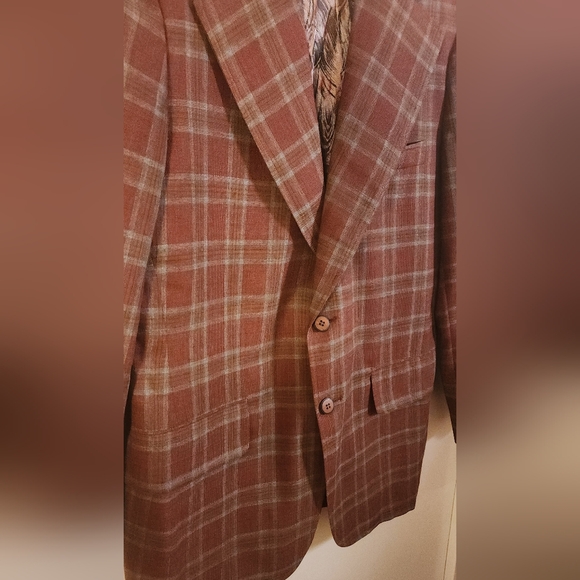 Vintage 1970s Sostanza by Richman Brothers Plaid Blazer - Picture 4 of 15